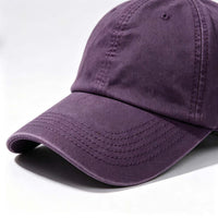 Washed Baseball Cap, Casual Street Visor Hat for Daily Outfits